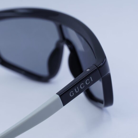 🕶️ New Gucci GG1736S 003 Sunglasses - Black Frame, Smoke with GG Pattern Lenses - Picture 8 of 11